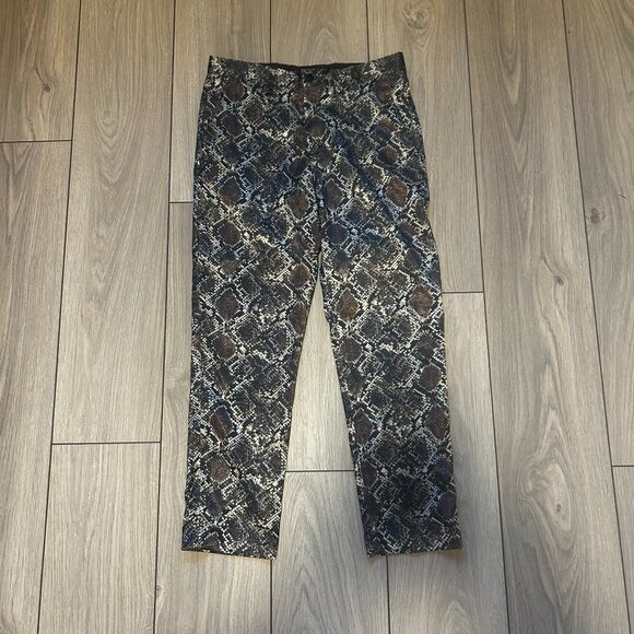 Zara Snake Print Silky Dress Pants - Picture 1 of 2